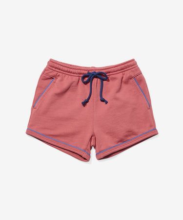 Nautical Red Bailey Short | Oso & Me Cotton Drawstring Sweats For Jogging, Pink Cotton Activewear For Jogging, Pink Cotton Activewear For Running, Cotton Shorts With Contrast Trim, Sporty Relaxed Fit Sweats With Drawstring, Sporty Cotton Athletic Shorts For Leisure, Sporty Cotton Shorts, Pink Sporty Sweats For Jogging, Sporty Cotton Sweats For Leisure