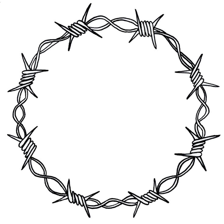 Barbed Wire Wreath Art Print by AlishaS - X-Small | Barbed wire tattoos ...