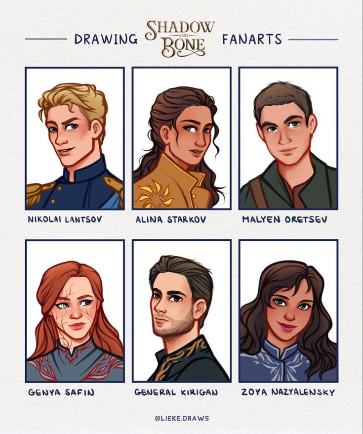 the characters from game of thrones are shown in this cartoon style drawing, which includes four