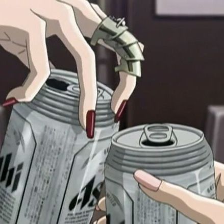 two hands reaching for cans with their fingers