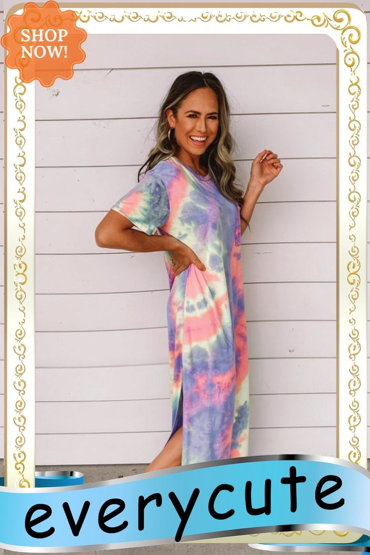 Blue Tie Dye Maxi Dress Blue Long Maxi Dress For Day Out, Casual Long Multicolor Dresses, Casual Long Blue Midi Dress, Casual Long Purple Maxi Dress, Long Casual Purple Dress, Casual Long Purple Dress, Blue Spring Midi Dress, Tie Dye V-neck Maxi Dress For Beach Cover-up, Summer Tie-dye Maxi Dress For Beach