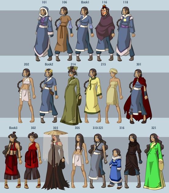 an image of different types of women in medieval dress and clothing from around the world