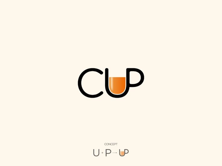 the logo for cup is shown in black and orange