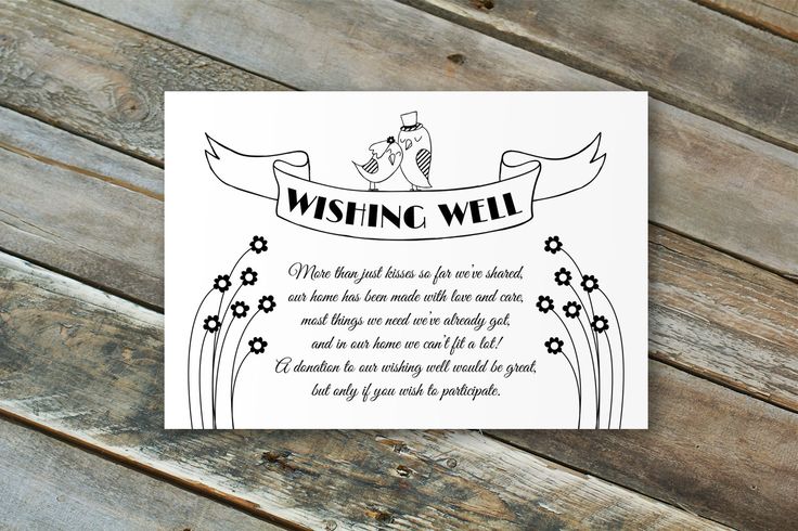 a greeting card with the words wishing well and an image of a bird on it