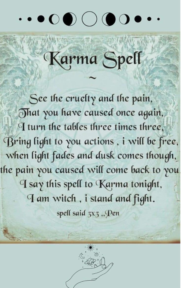 Instant Wish Spell, Witch Chants Magic Spells, Spell For Cheaters, Banishing Spell Chant, Karma Chant Spell, Powerful Revenge Spell, Witchcraft Chants Magic Spells, Powerful Banishing Spell, Spells To Protect Yourself