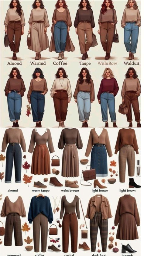 Muted Fall Outfits, Capsule Wardrobe Shirts, Autumn Black Dress, Cute Autumn Outfits Casual, Styling Long Shirts Women, Fall Outfits Plus Women, Fashion Outfits Big Bust, Styling Sweaters Casual, Autumn Colored Outfits