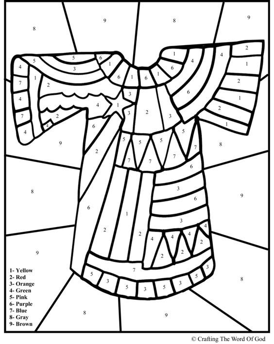 an image of jesus on the cross with numbers for color by number coloring pages to print