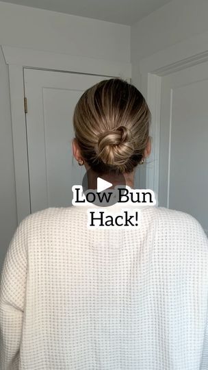 6.8K reactions · 135 shares | Low bun hack! I posted this low bun a few days ago but this time, I wanted to add a braid to it! What do we think? Comment below! ⬇️ | Lainey Ostrom | Cartoon Band · Funky Town Low Bun With Short Hair Tutorial, Low Bun Hack, Hair Braid Bun Tutorial, Quick Easy Updos, Low Bun Tutorials, Bun Hack, Easy Updos For Long Hair, Clip Hairstyle, Hair Detox