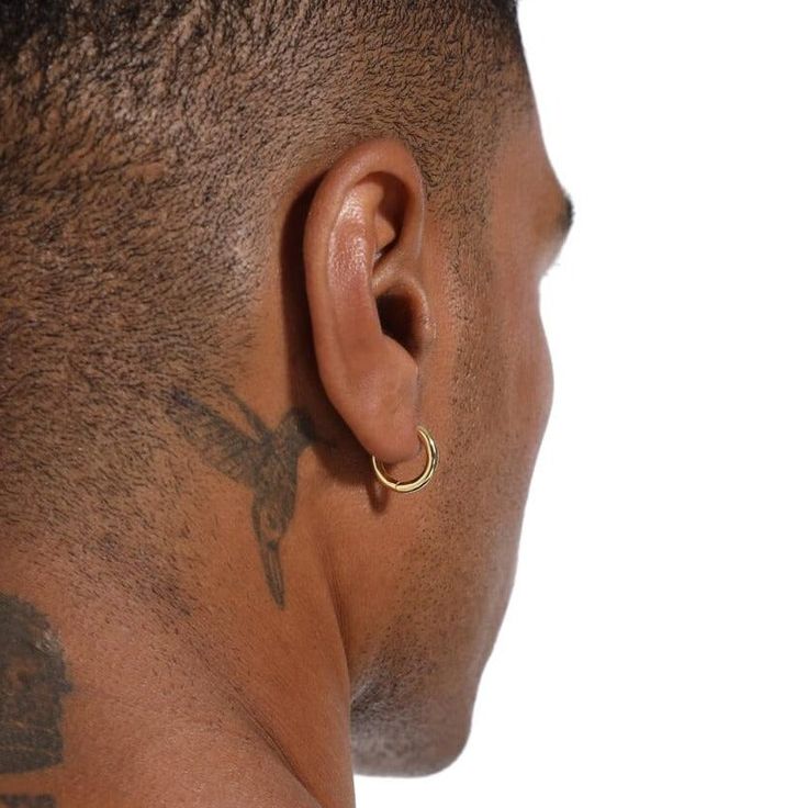 Crafted from 925 sterling silver with 5 times 14k gold plating, our men's gold hoops are hypoallergenic and perfect for sensitive skin. Versatile and timeless, these gold hoop earrings for men are a must-have for any outfit or event. 925 sterling silver with 5 times gold plating Safe for all skin types Water-proof Won’t turn skin green No color fading Details Material 925 sterling silver Finish 5 times plating for an everlasting shine Color 14K Gold Diameter 15mm Weight 2.5g Package Content A pair of earrings, a gift box, a warranty card Gold Hoop Earrings Men, Mens Gold Hoop Earrings, Hoop Earrings For Men, Mens Earrings Studs, Gold Cuban Link Chain, Mens Earrings Hoop, Jewelry Education, Earrings For Men, Gold Chains For Men