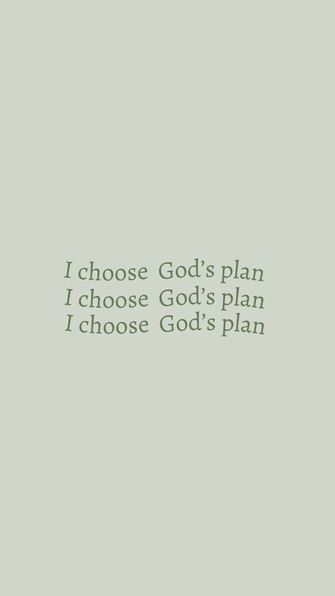 a green and white photo with the words i choose god's plan