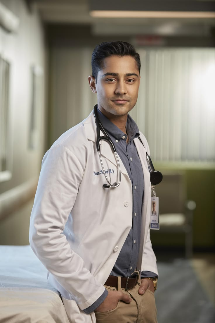 The Resident Tv Show, Manish Dayal, Doctor Outfit, Male Doctor, Headshot Poses, The Resident, Medical Drama, Business Portrait, Popular Shows