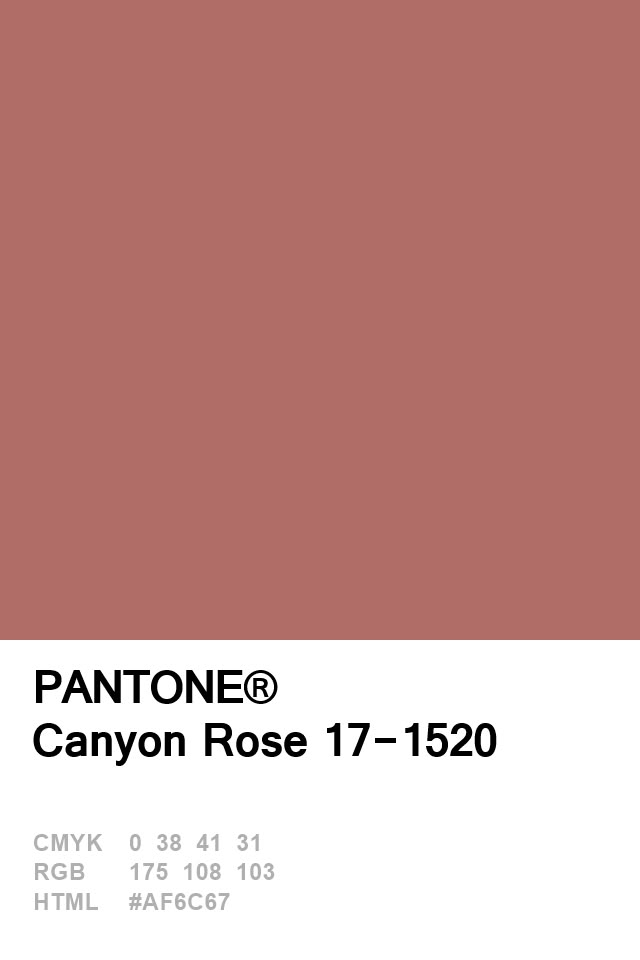 pantone's canyon rose 17 - 1560 color swatches for interior paint