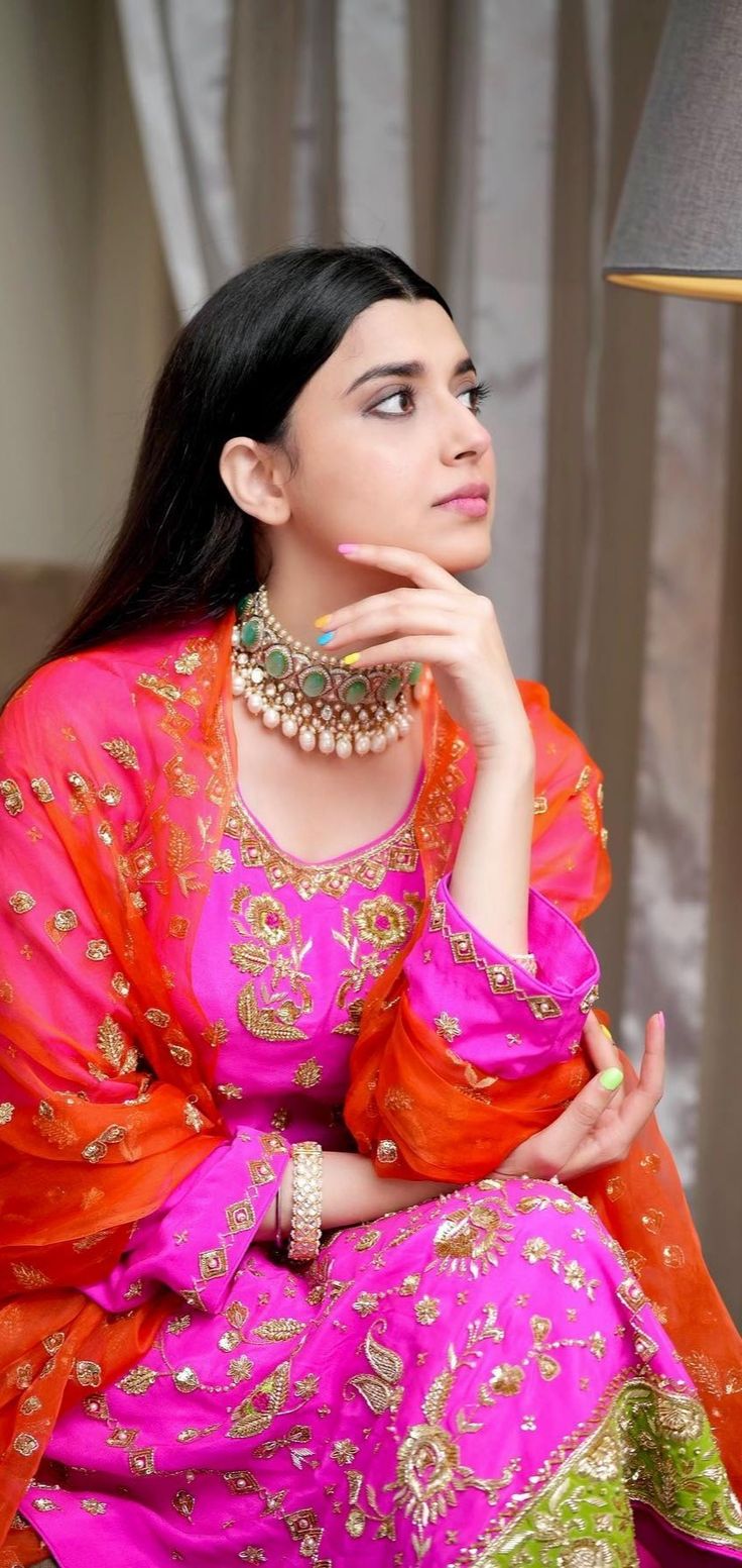 Nimrat Khaira Pics, Nimrat Khaira Suits, Nimrat Khaira, Girls Dresses Diy, Cute Celebrity Couples, Beautiful Pakistani Dresses, Simple Pakistani Dresses, Embroidery Suits Design