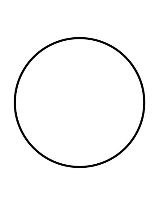 a black and white drawing of a circle