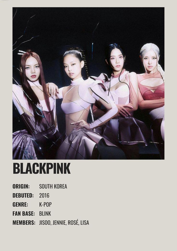 the blackpink tour poster for their upcoming album