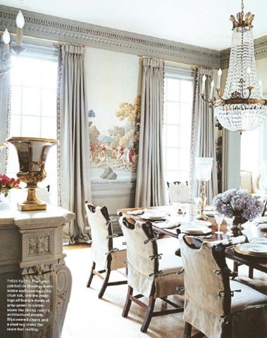 the dining room is clean and ready for us to eat dinner on it's own