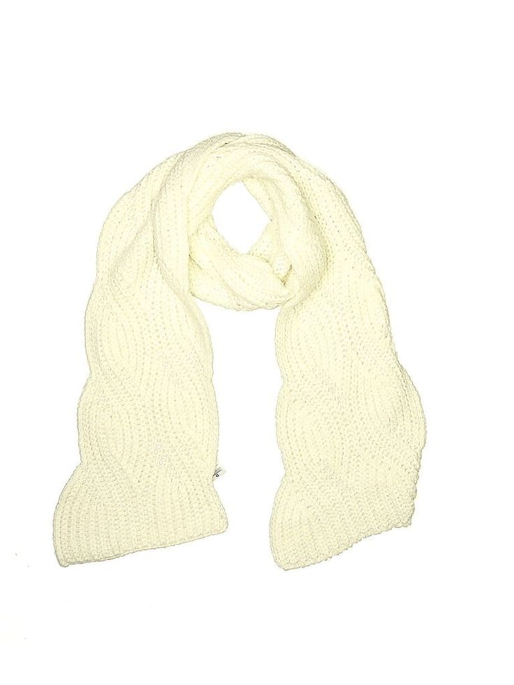 Walmart Scarf Size: One Size Accessories - used. No Fabric Content | Walmart Scarf: White Accessories White Scarf, White Scarves, White Accessories, Ivory White, Crochet Scarf, Second Hand Clothes, Travel Pillow, Scarf Wrap, Scarf Accessory