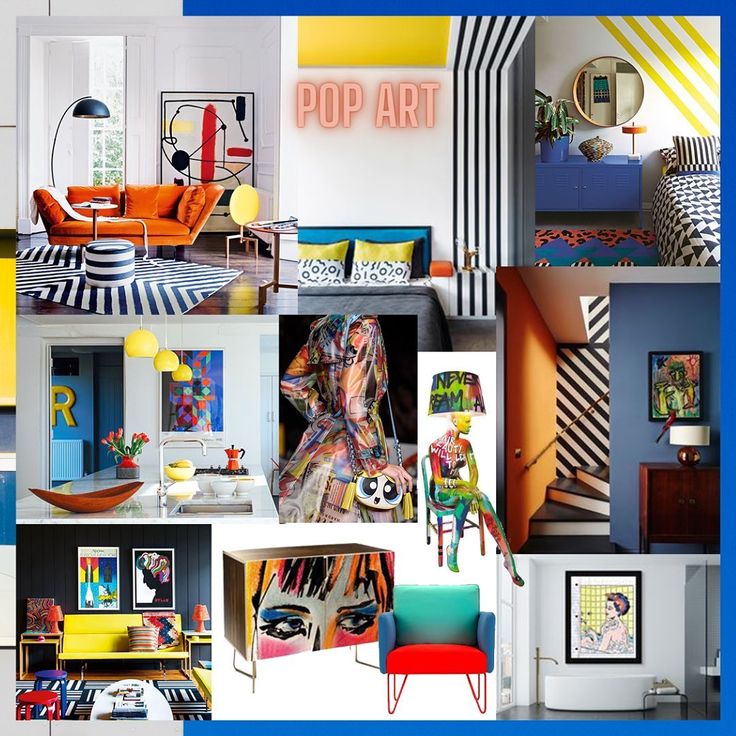 @xenijainterior on Instagram: “In interior design, pop art looks ...