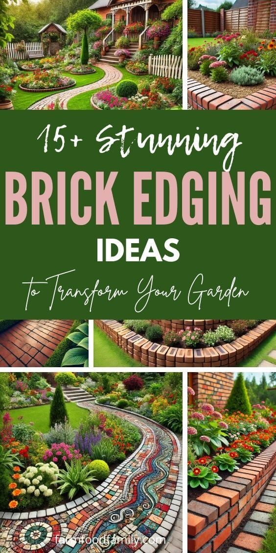 brick edging ideas to transform your garden into an artful and creative space for the homeowners