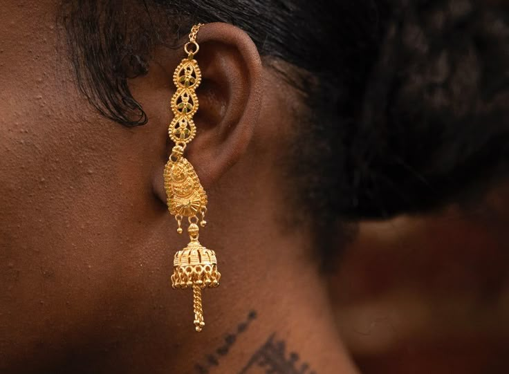 over the ear cuff earrings comes in a pair material: gold plated brass Origin: India Cultural Piercings, Uk Indian Earrings, Gold Plated Ear Cuff, Gold Single Ear Cuff, Gold Bohemian Metal Ear Cuff, Bohemian Gold Metal Ear Cuff, Yellow Gold Single Ear Cuff In Metal, Yellow Gold Brass Ear Cuff For Pierced Ears, Gold Cartilage Earrings For Wedding