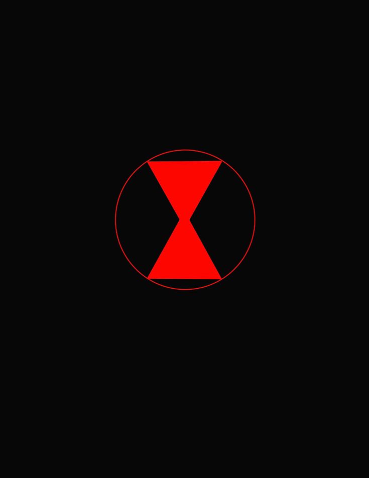 a red x symbol on a black background