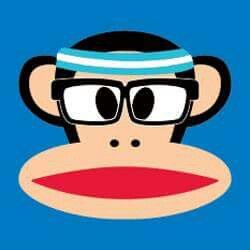 a monkey with glasses and a hat on