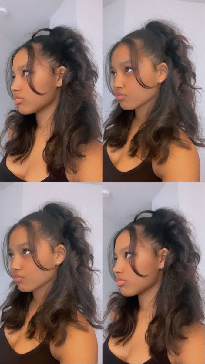 Styles For Curly Hair, Pool Hairstyle Ideas Black, Pool Hair, Y2k Hairstyles, Pool Hairstyle Ideas, Quick Natural Hair Styles, Curly Hair Styles Easy, Hairdos For Curly Hair, Natural Curls Hairstyles