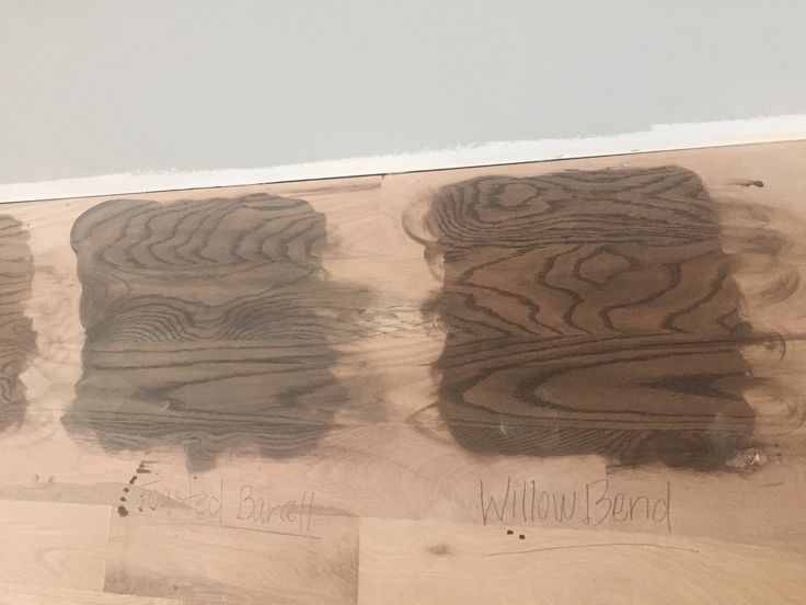 three different types of wood that are being painted