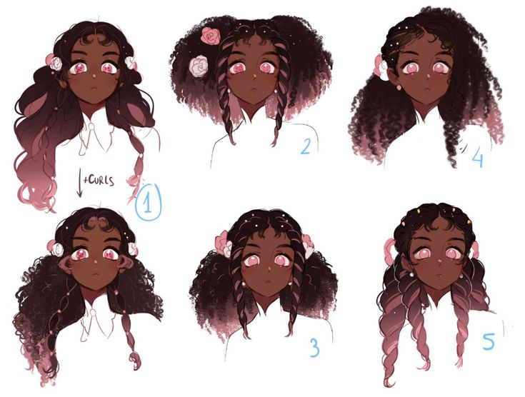 Some Hairstyles, Character Modelling, Hair Drawings, Afrique Art, Black Characters, Dessin Adorable, Character Sketch, Art Tutorials Drawing, Character Design References