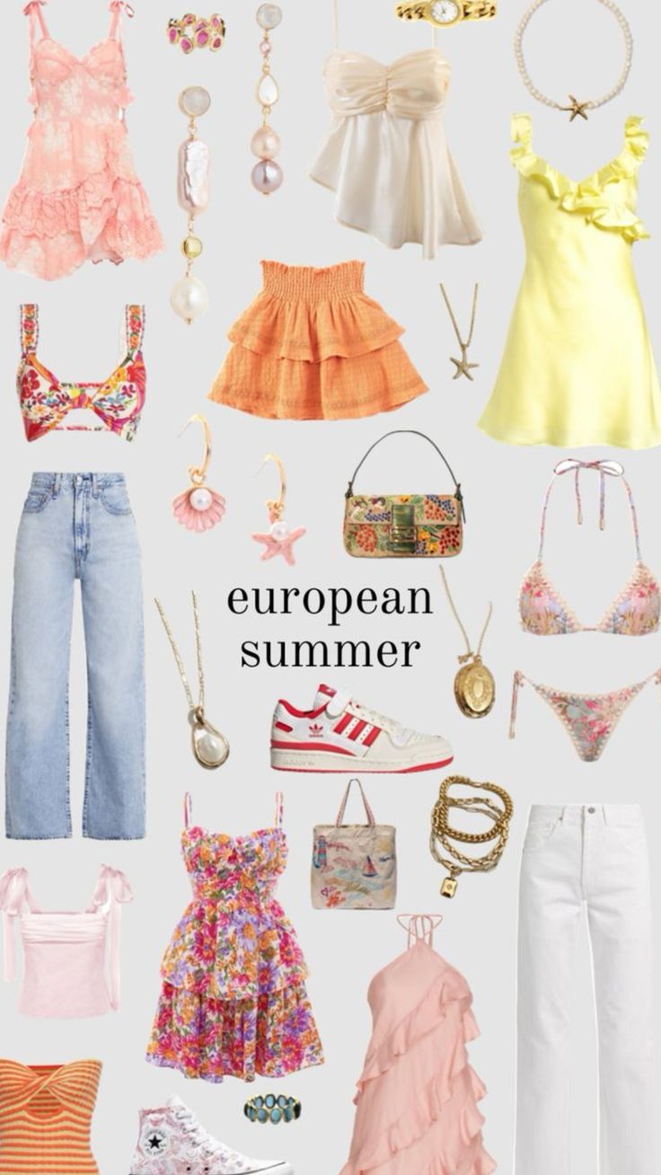 Beachy Outfits, European Summer Outfits, Preppy Summer Outfits, Europe Outfits, Outfit Inspo Summer, Italy Outfits, Casual Preppy Outfits, Looks Party, Cute Preppy Outfits