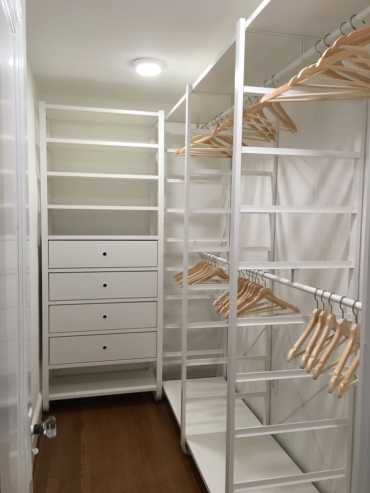 the closet is clean and ready for us to use