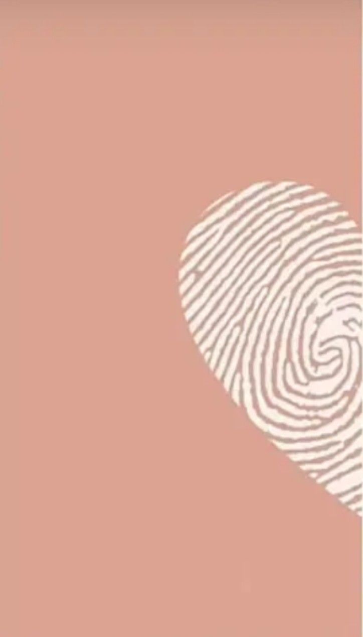 a fingerprint on a pink background with the word love is in the foreground