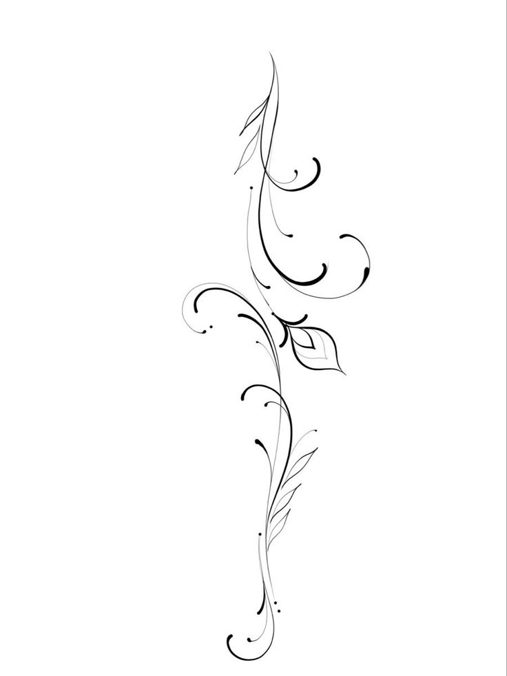 a black and white drawing of a flower with swirls on the petals, against a white background