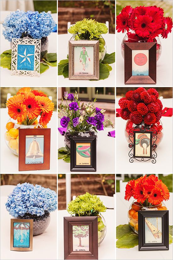 a collage of pictures with flowers in vases and frames on the table top