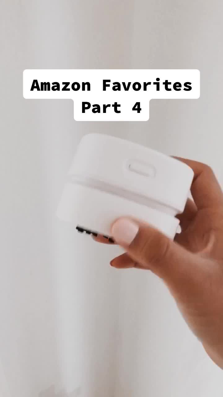 a hand holding a white object with the words amazon favorites part 4 above it