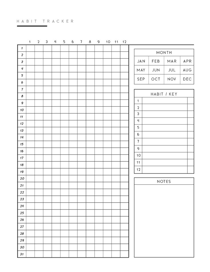 the printable daily planner is shown in black and white, with numbers for each month