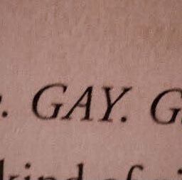 an old book with the words g gay, g kind of girl written on it