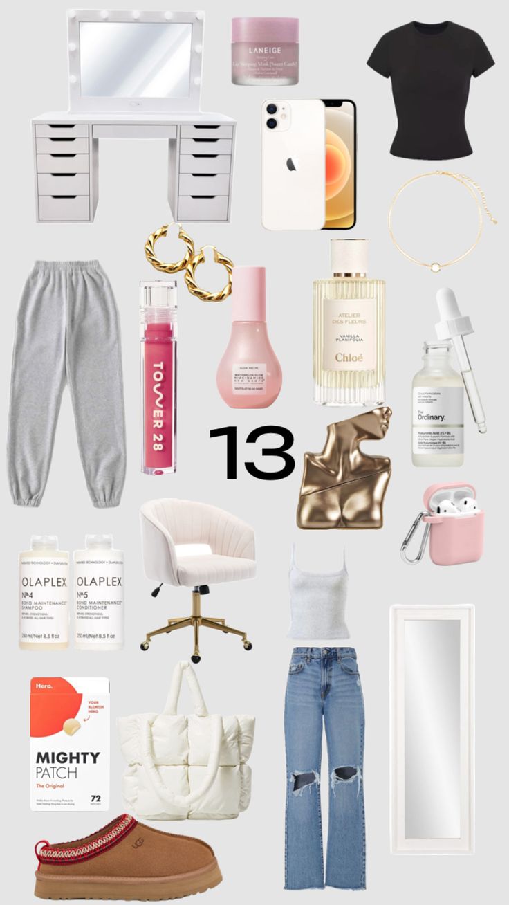 the contents of a woman's wardrobe including clothing, shoes and accessories for her