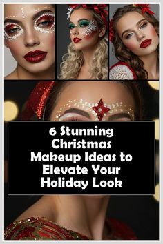 Mascara Eyes, Makeup And Hairstyle, Make Up Ideas, Unique Makeup, Makeup Tricks, Christmas Makeup, Christmas Nail Designs, Makeup Fashion, Holiday Looks