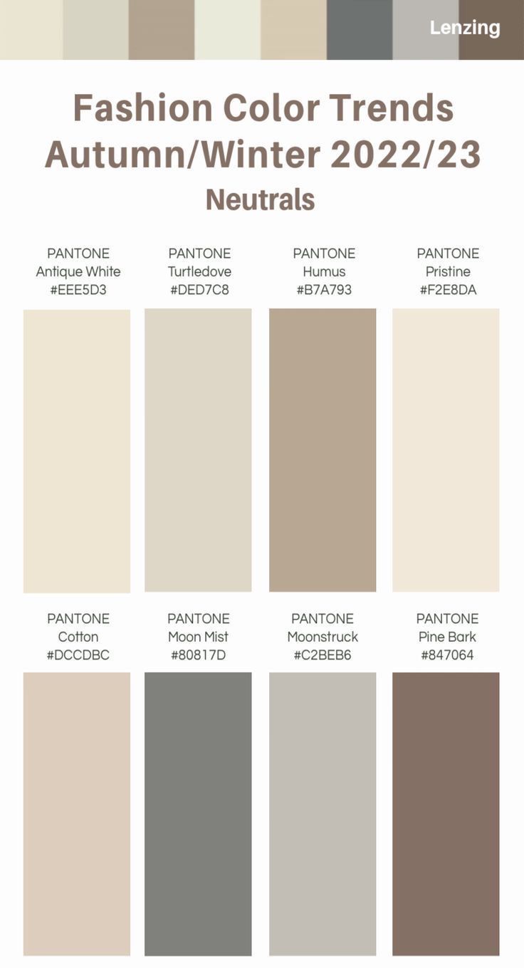 2022 Color Trends, Pantone Trends, Winter Neutrals, Design Color Trends, Pantone Fall, 23 Fashion, Pantone Colour Palettes, Trending Paint Colors, Colour Combinations Fashion