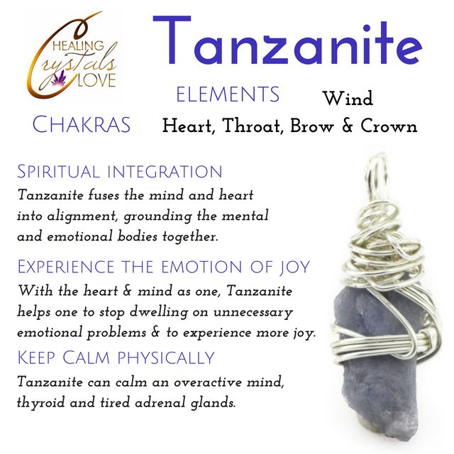 Tanzanite Crystals Healing Properties, Crystal Therapy, Crystal Healing Stones, Crystal Magic, Crystal Meanings, Minerals And Gemstones, Rocks And Gems, Chakra Crystals, December Birthstone