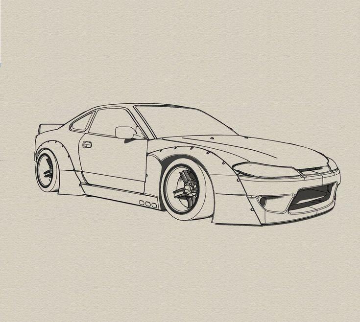 RocketBunny S15. Cars To Draw, Gtr Drift, Jdm Drifting, Maradona Football, Car Drawing Pencil, Silvia S15, Jdm Wallpaper, Car Drawing, Cool Car Drawings