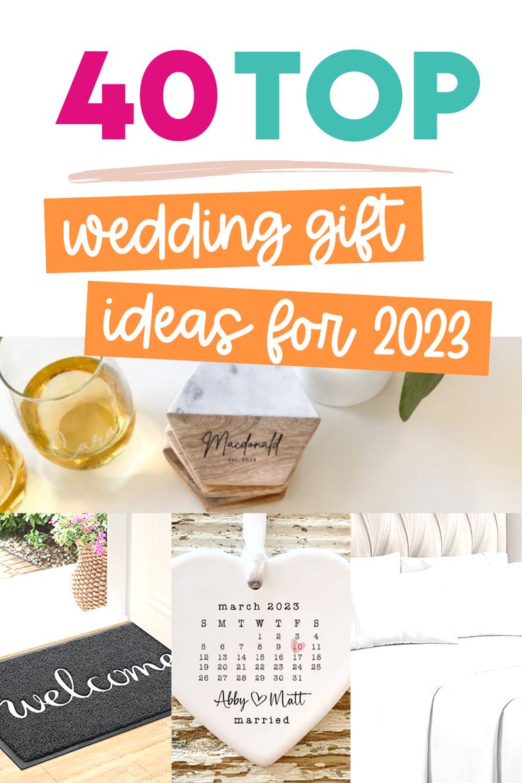 the top wedding gift ideas for 2012, including gifts from brides and grooms