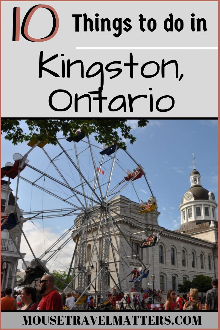 a ferris wheel with the words 10 things to do in kingston ontario