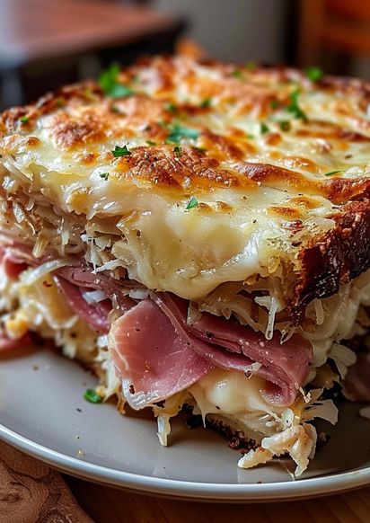 Love Reuben sandwiches? This Homemade Reuben Bake is a game-changer! Packed with layers of savory corned beef, melty Swiss cheese, and tangy sauerkraut, all wrapped in buttery crescent roll dough. It’s quick, easy, and perfect for a family dinner or party! Save this pin and give it a try—you won’t regret it! Check out more delicious recipes on my Pinterest: https://www.pinterest.com/EMMARECIPES18/. Swiss Cheese Recipes, Reuben Bake, Reuben Sandwiches, Cabbage Recipes Healthy, Corned Beef Sandwich, Rolled Sandwiches, Gourmet Grilled Cheese, Corned Beef Recipes, Reuben Sandwich