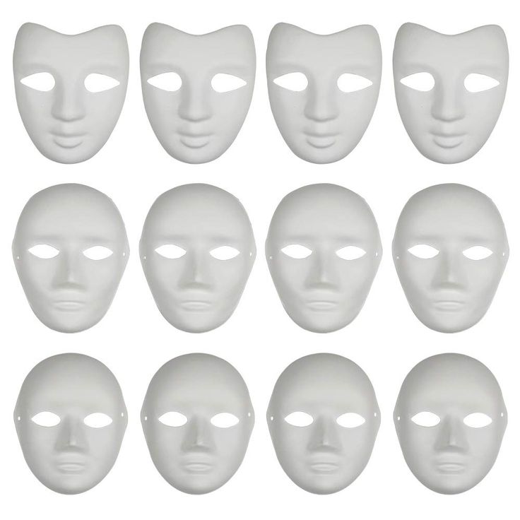 PRICES MAY VARY. Material: hard paper. Size one: 8.26*7.28 inch. Size two: 9.44*7.48 inch. Size three: 8.62*6.92 inch. Package include: 12pcs DIY paintable white paper plain mask with three different sizes. Purpose: These blank masks are perfect for classroom projects, art classes, masquerades, cosplay, costume parties, dance party and Halloween. Feature: You can use your imagination to DIY this mask. Elastic strap for comfortable and easy wear. 12PCS Paper Face DIY Mask Paintable White Plain Ma Paper Mask Design, Mask Design Ideas, Masquerade Dance, Masquerade Mask Diy, Mask Photoshoot, Full Face Masks, Paper Face, Face Diy, Paper Plain