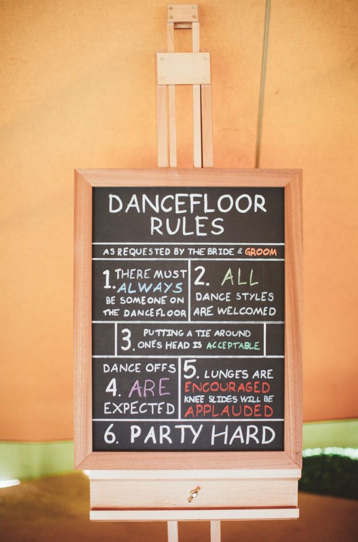 Dancefloor Rules Wedding Sign at Festival Wedding Dance Theme Wedding, Dance Floor Rules Wedding Sign, Festival Theme Wedding, Wedding Festival Theme, Festival Party Ideas, Diy Festival Decorations, Festival Signs, Festival Wedding Ideas, Wedding Rules