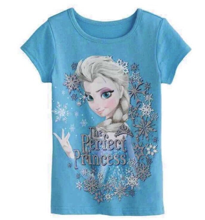 Disney Frozen ELSA Sparkly Snowflakes Light Blue T-Shirt Size: 6 Product Description: Disney Frozen "ELSA" Snowflake T-Shirt in Light Blue / Silver "The Perfect Princess" Product Details: Size: 6 Years Color: Light Blue / Silver sparkle snowflakes Material: 100% Cotton Gender: Girl's Graphics: The Perfect Princess Imported Condition: New with Tags Returns: Not Accepted. Please ask questions prior to purchasing. Shipping: Item gets shipped out within 2 Business Days. If the item needs to be shipp Frozen Outfits, Birthday Balloons Pictures, Snowflake Lights, Disney Frozen Elsa, Frozen Elsa, Elsa Frozen, Disney Girls, I Love Girls, Girl Sweatshirts