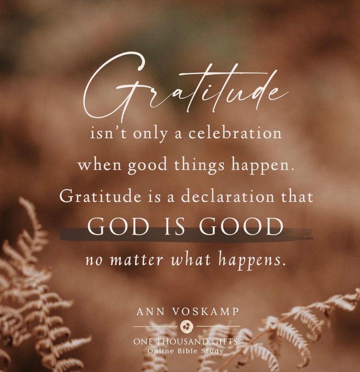 a quote from ann voskamp about gratefulness