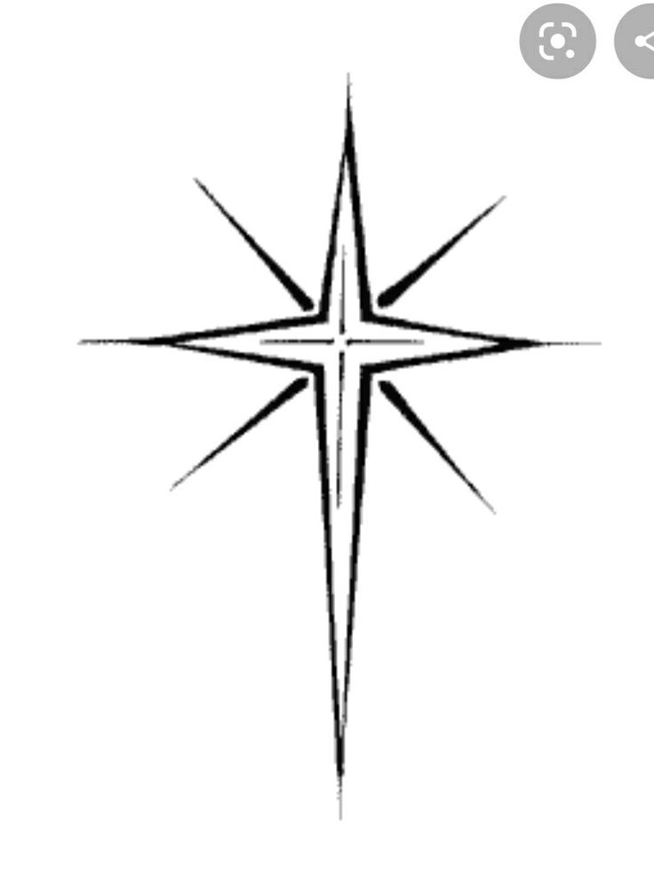 a black and white drawing of a star